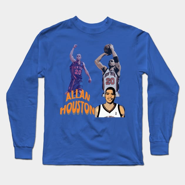 Allan Houston Long Sleeve T-Shirt by IronLung Designs